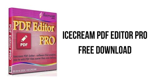 Icecream PDF Editor PRO 2.33 with Crack Free Download